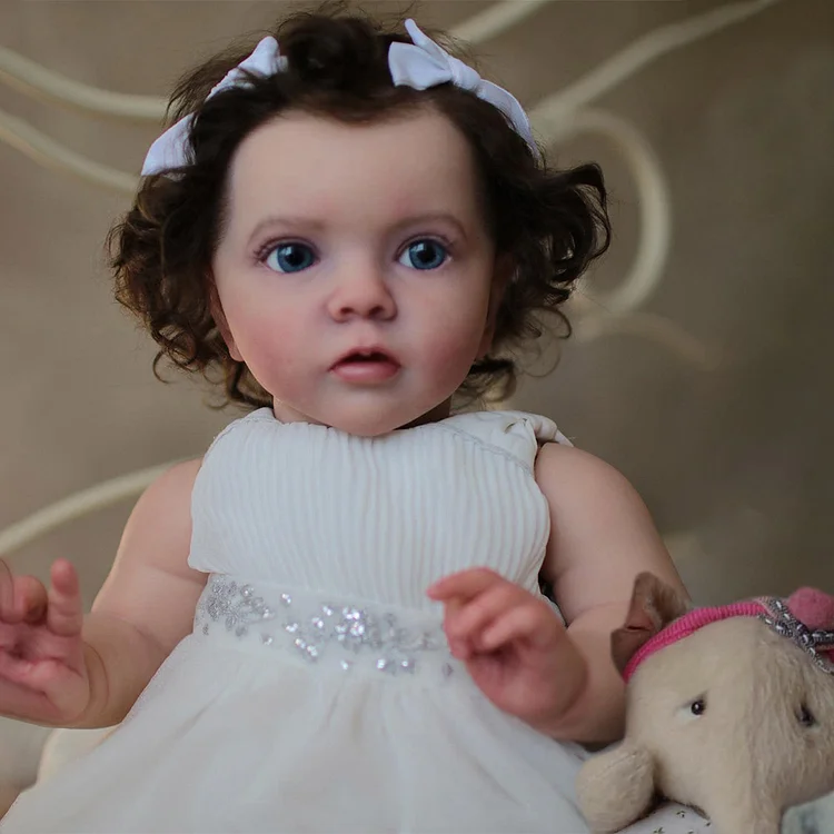[New2023] 20" Realistic and Super Lovely Girl Named Dolapa Cloth Body Baby Doll,Collectible Reborn Baby Doll