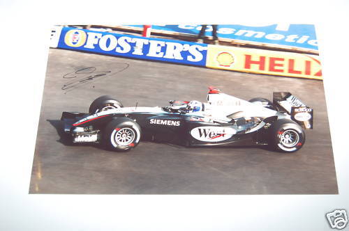 David Coulthard Hand Signed Photo Poster painting 12x8.