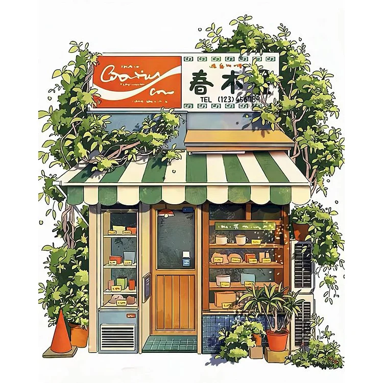 Anime Hayao Miyazaki House Scenery 11CT Stamped Cross Stitch 50*60CM