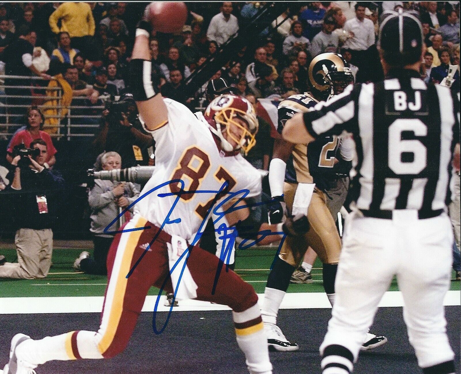 Autographed 8x10 JAMES THRASH Washington Redskins Autographed Photo Poster painting - w/COA