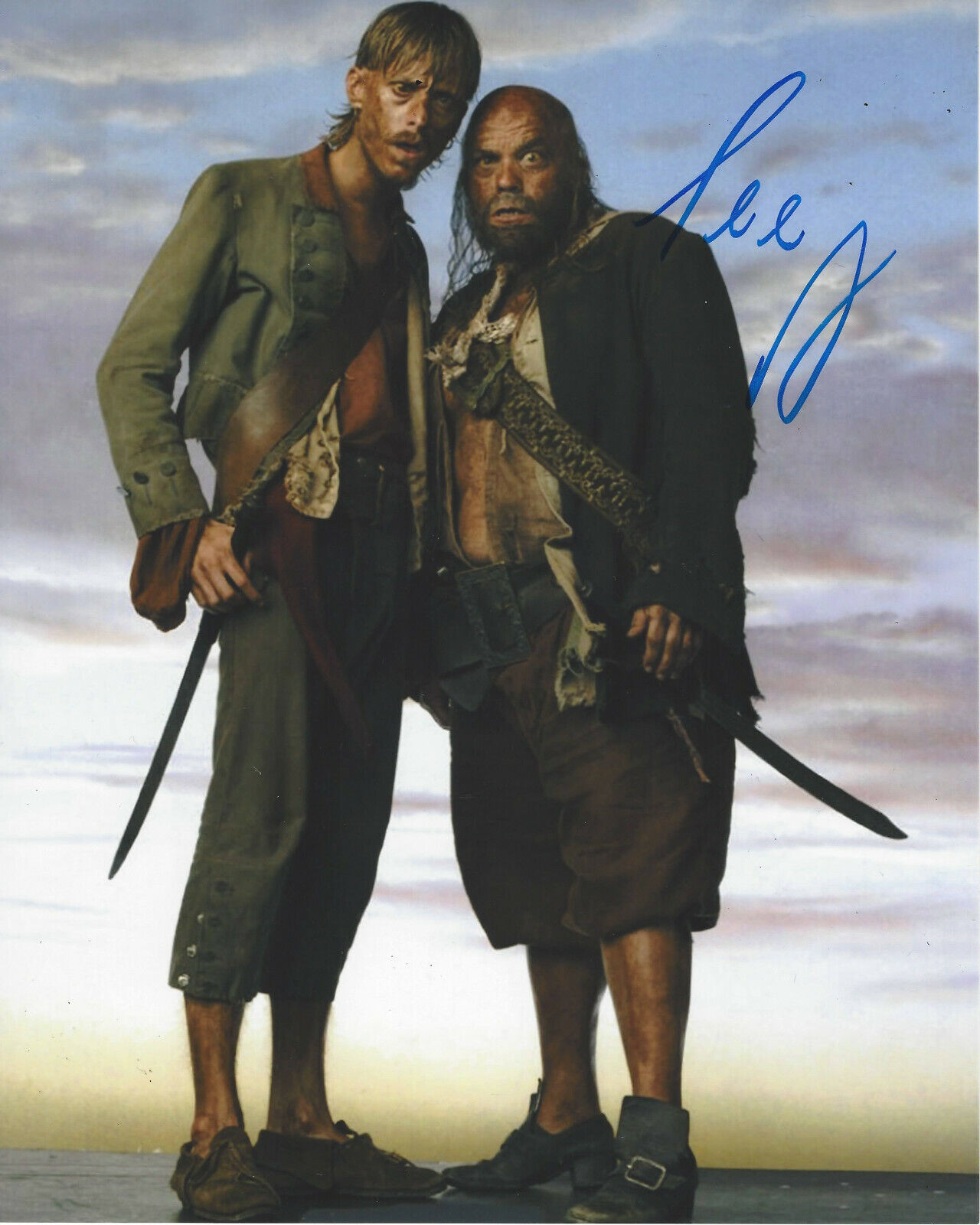 LEE ARENBERG SIGNED 'PIRATES OF THE CARIBBEAN' 8x10 MOVIE Photo Poster painting 2 w/COA ACTOR