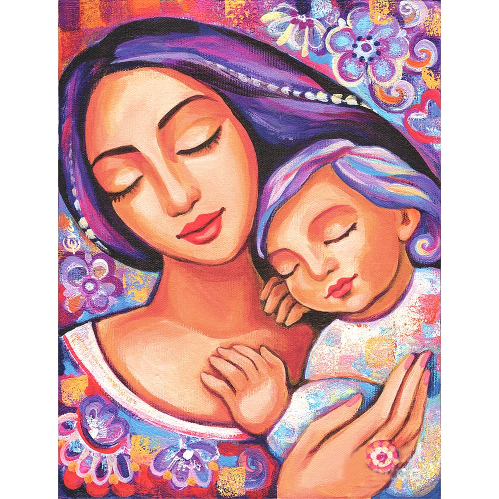 Mothers Day - Full Round - Diamond Painting(30*40cm)