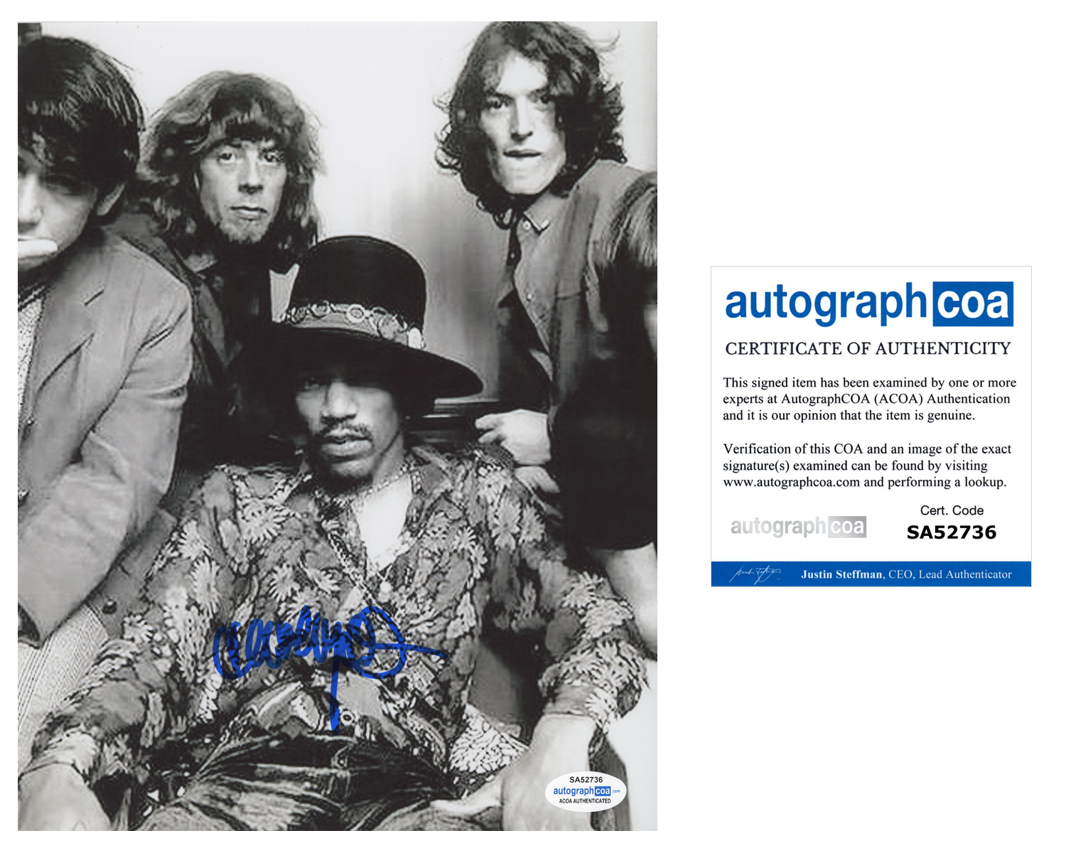 John Mayall Signed Autograph 8x10 Photo Poster painting The Bluesbreakers Jimi Hendrix ACOA COA