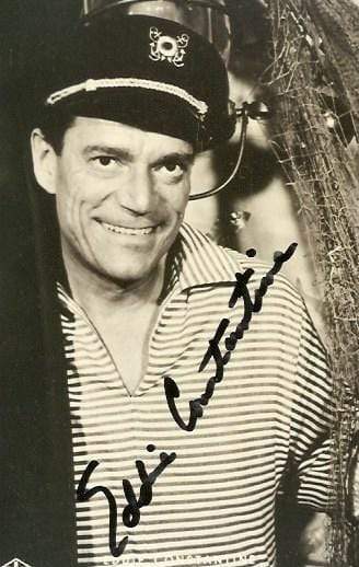 Eddie Constantine (+) ACTOR and SINGER autograph, signed vintage Photo Poster painting