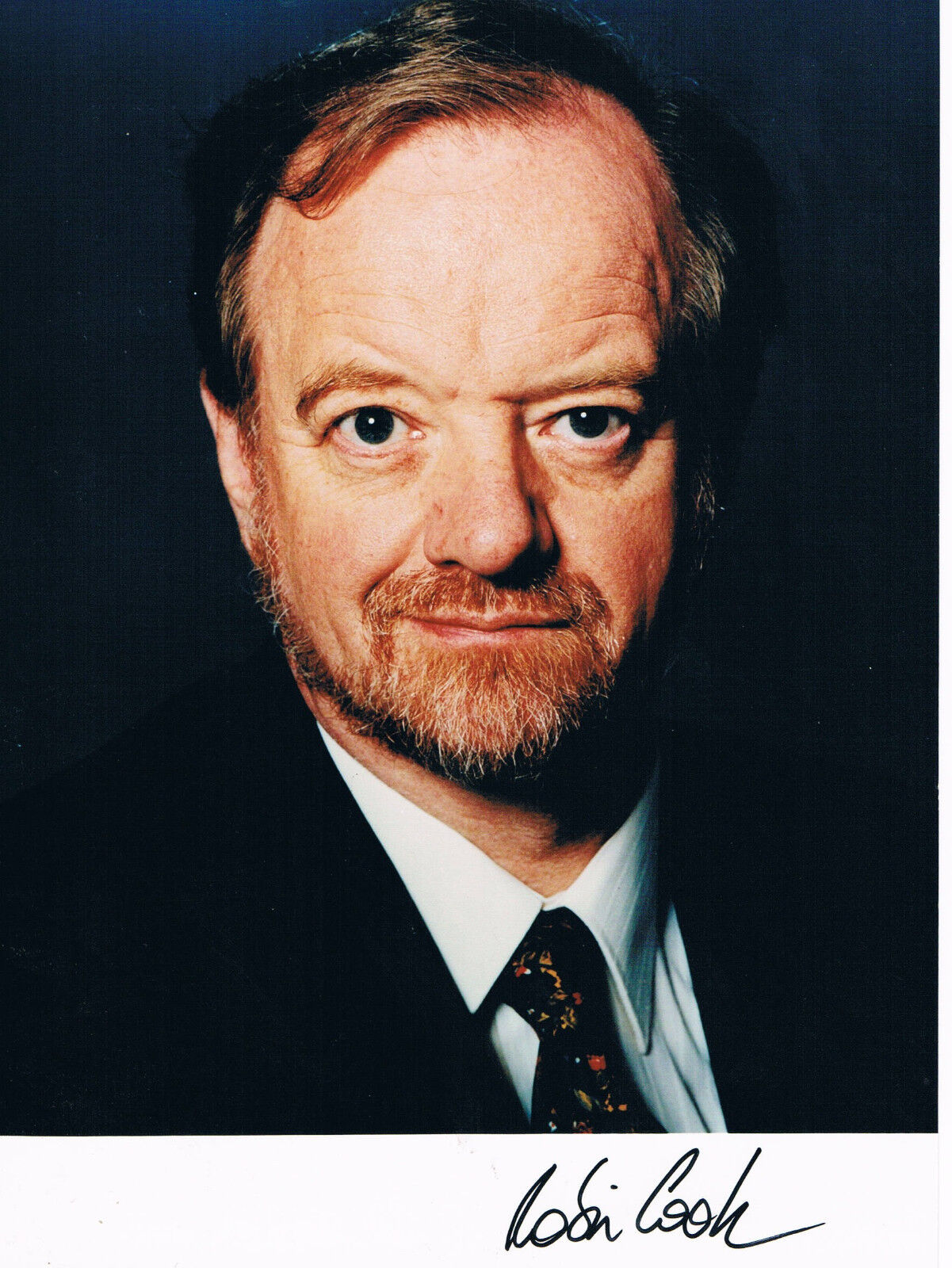 United Kingdom Foreign Sec. Robin Cook 1946-2005 autograph signed 6x8