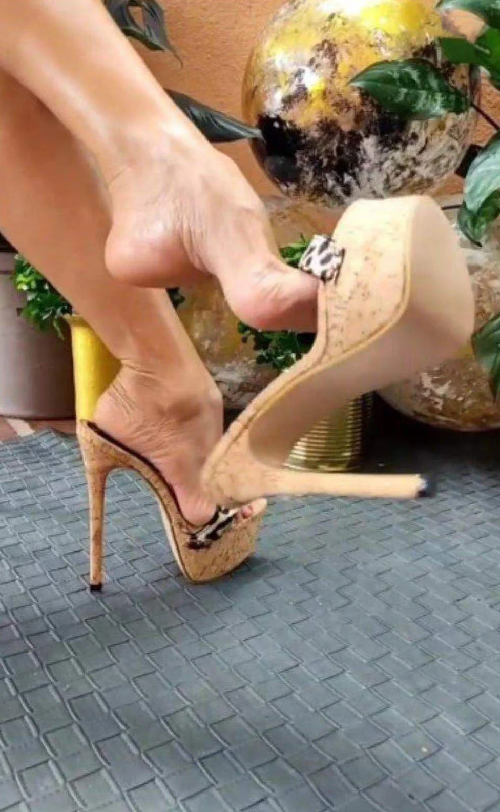 Churchf Churchf Spot Simple Leopard Print 16 Cm High With Cool Slippers Have To Do 35-42 Yards