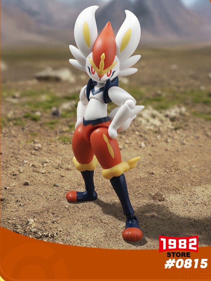 Blokees Classic L Cinderace Pok&eacute;mon Game Scene Model Assembly Action Figure Collection New Collectible Game-Style Toy for Kids & Adults Premium Classic-Series Building Model Detailed Scene Figurine Perfect Gift for Pok&eacute;mon Fans Blokees Cinderace Toy