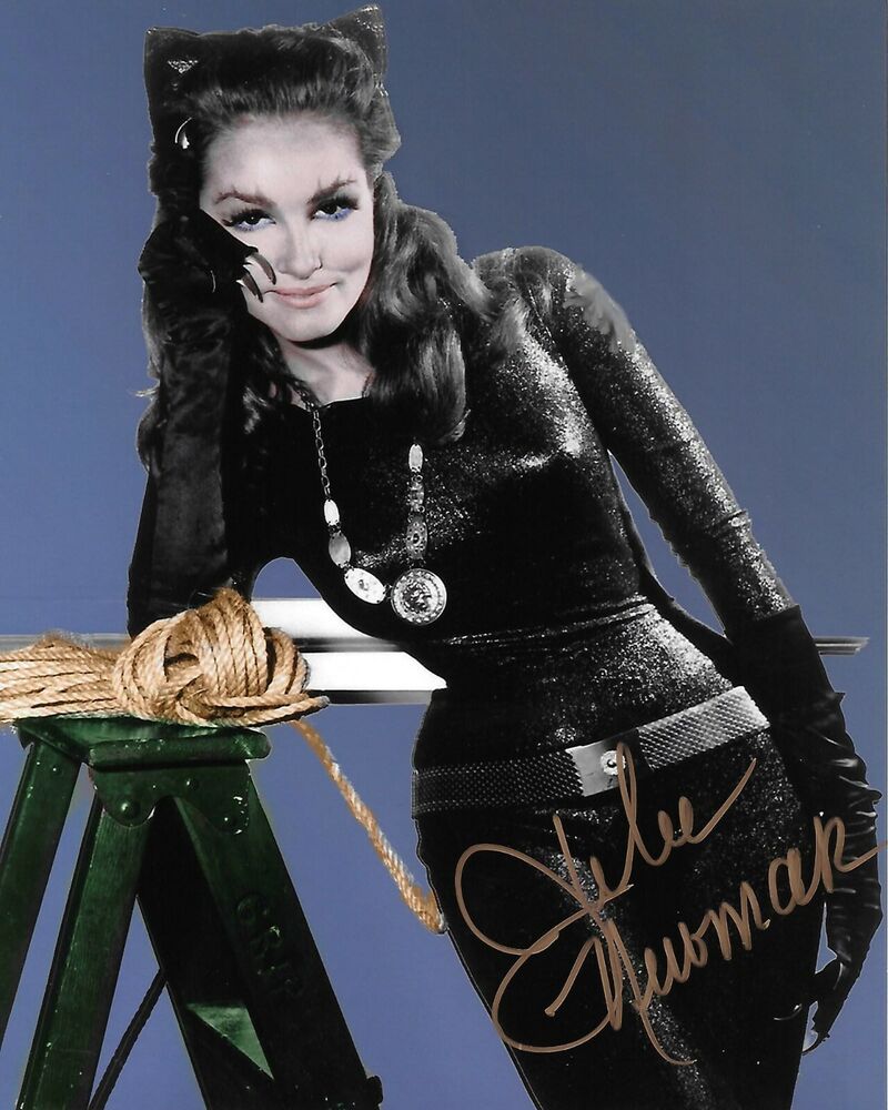 Julie Newmar Catwoman Original 8X10 Photo Poster painting #11 signed at the Hollywood Show