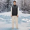 25 Heating Zones Smart Electric Heated Vest USB Stand Collar Thermal Clothes
