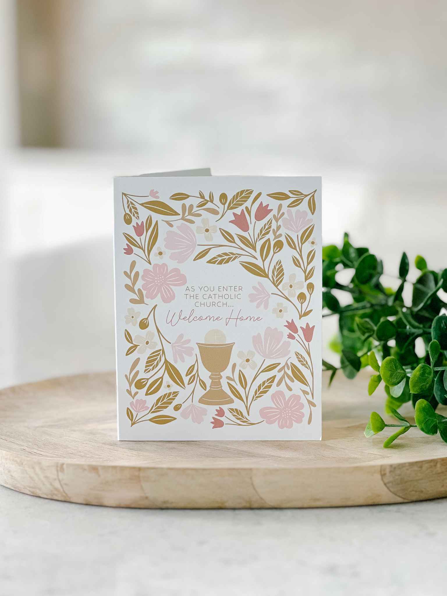 Welcome Home - OCIA Greeting Card - Pink