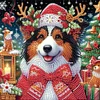 (US Local)4pack Xmas Animal-Crystal Rhinestone Diamond Painting(30x30cm)