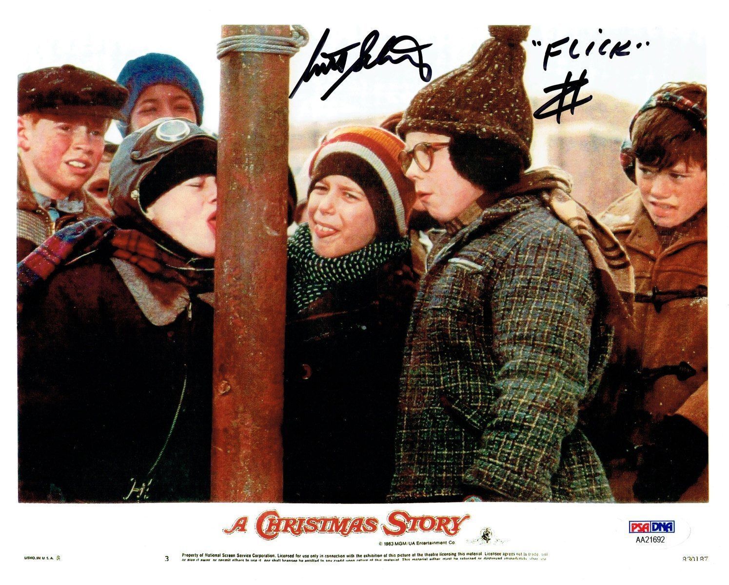 Scotty Schwartz Signed A Christmas Story Autographed 8x10 Photo Poster painting PSA/DNA #2