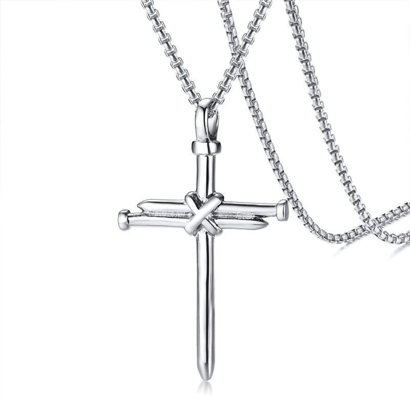Casual Cross Alloy Plating Unisex Pendant Necklace