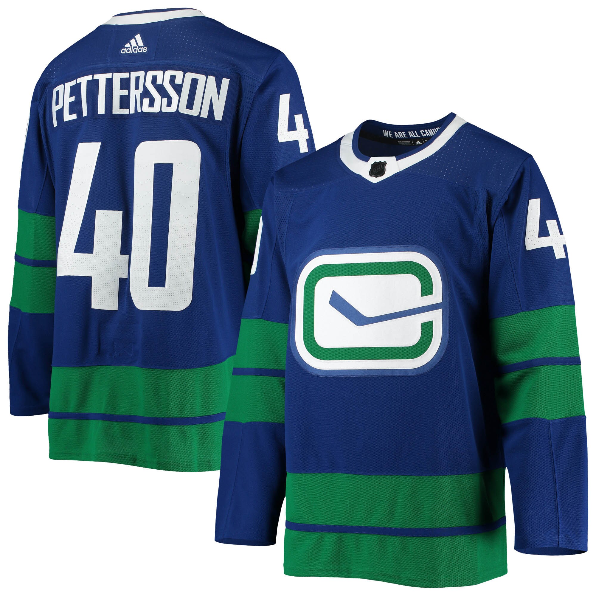 Elias Pettersson Vancouver Canucks  2020/21  Alternate   Jersey &ndash; Blue mysite