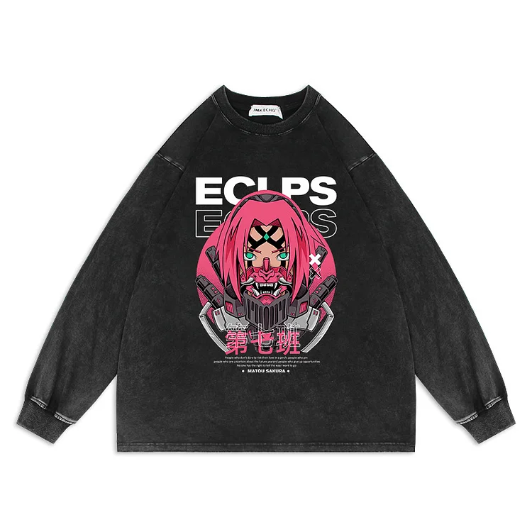 Pure Cotton Naruto Team 7 Sakura Sweatshirt weebmemes