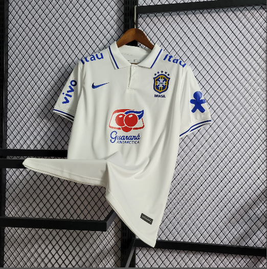 2022 POLO Brazil White Football Shirt