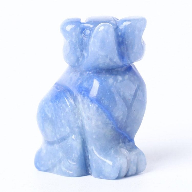 Blue Aventurine Dog Figurine Crystal Carving Animal Bulk Crystal wholesale suppliers