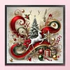 Christmas Tree Elk-11CT Stamped Cross Stitch 40*40cm/15.75*15.75in tapestrymarket