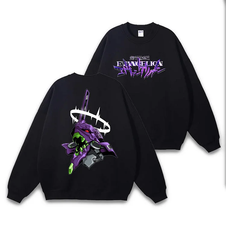 Pure Cotton Neon Genesis Evangelion-01 Pullover  weebmemes