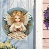 (US Only)Angel Girl Theme 2D Flat DIY Diamond Art Pendant Wall Decor for Home & Windows