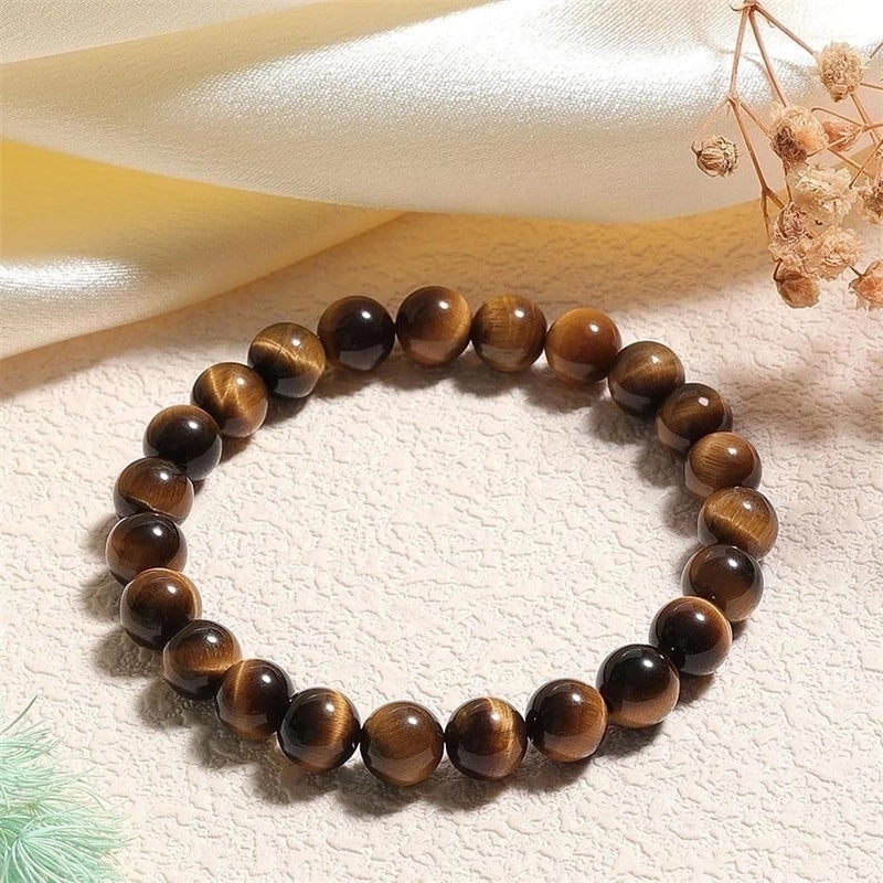 Minimalist Classic Style Round Natural Stone Bracelets In Bulk