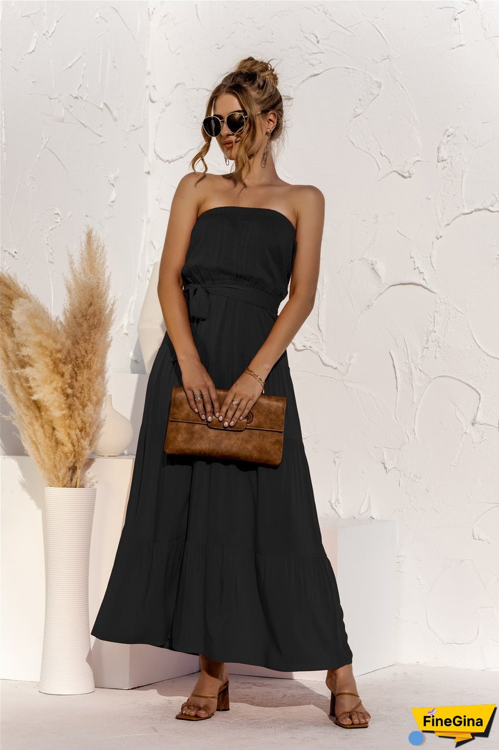 Off-Shoulder Long Dress