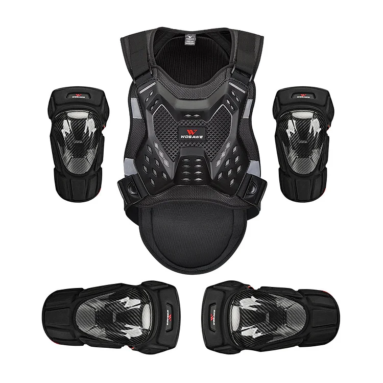 Adult's Body Armor Protector Set Chest Knee Elbow Pads