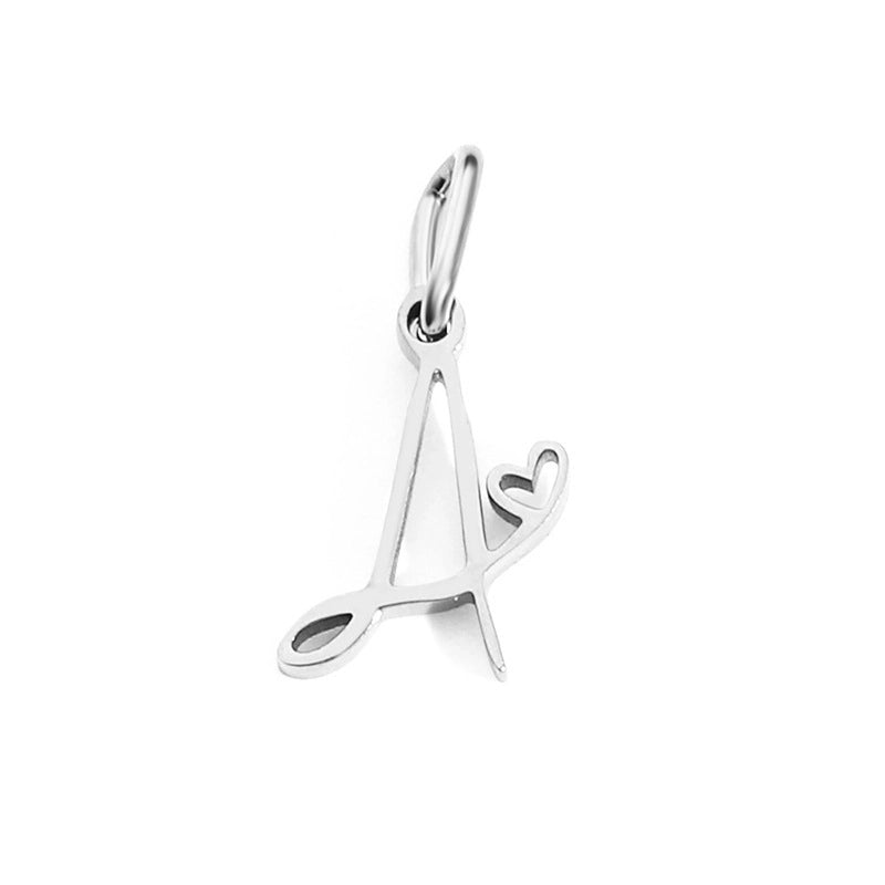 1 Piece Minimalist Letter Stainless Steel Plating Pendant Jewelry Accessories