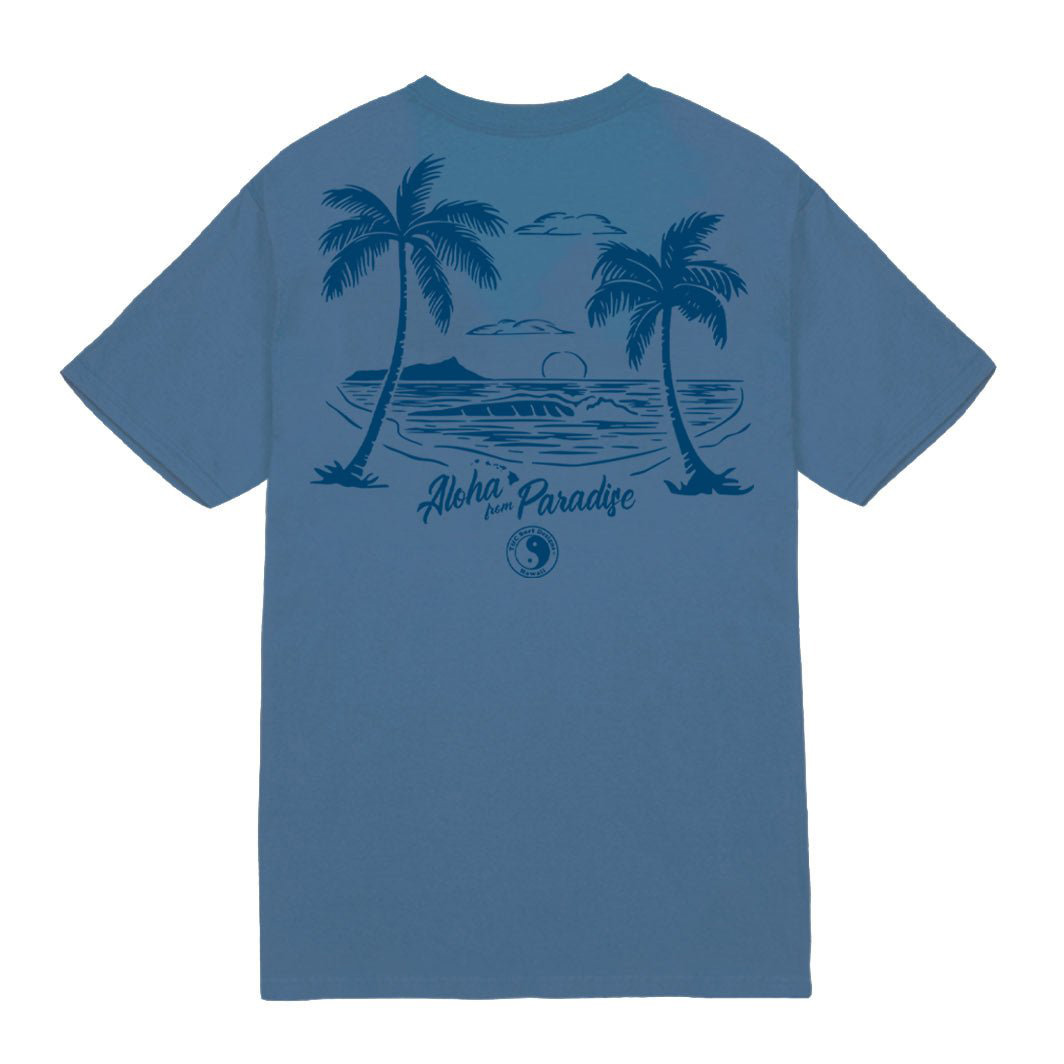 Men's T-Shirt Surf Hawaii Print Beach Daily Round Neck Short Sleeve Tops