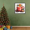 >SALE<5D DIY Full Round Drill Diamond Painting Christmas Mug Drinks Kit Decor 30x30cm