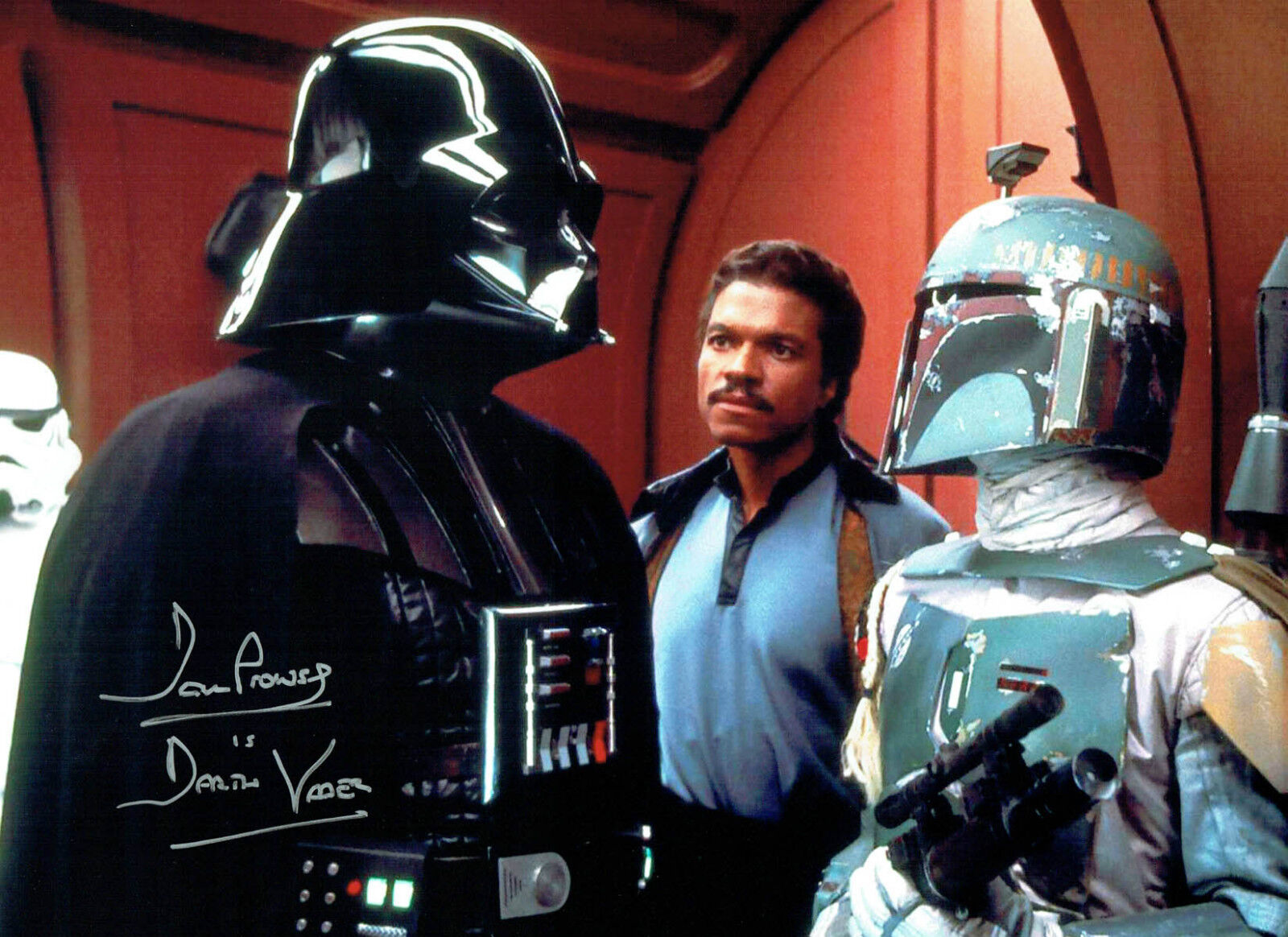 Dave PROWSE SIGNED Autograph Darth VADER Film Star Wars 16x12 Photo Poster painting A AFTAL COA