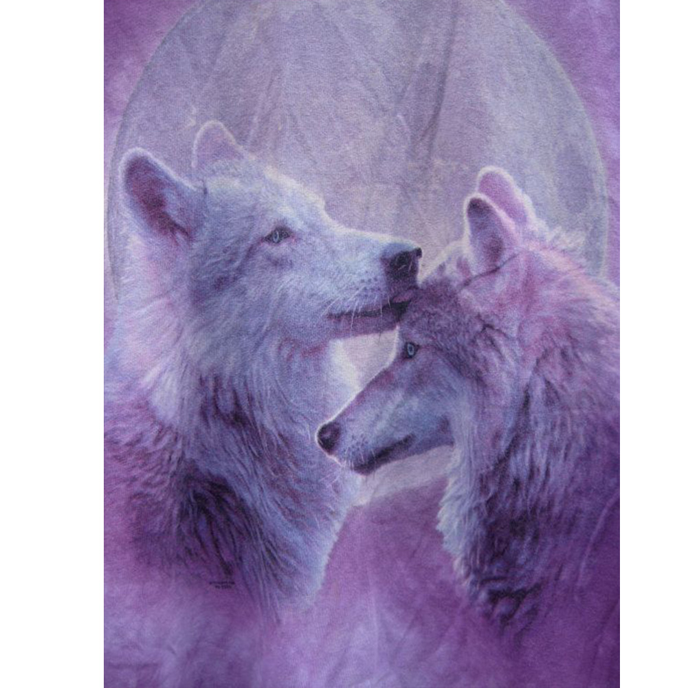 

Hug Wolf - Round Drill Diamond Painting - 40*50CM, Round diamond 40*50cm, 501 Original