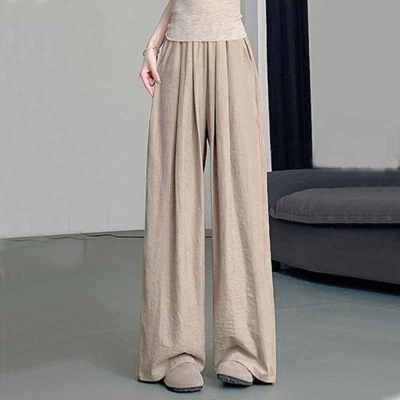 OLCooL Women High Waist Wide Leg Pants Y2K Streetwear Casual Loose Sweatpants Korean Fashion All Match Solid Straight Trousers olcool