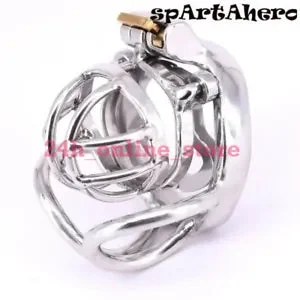 pornhint Pornhint Anti-off Ring Stainless Steel Arc Scrotum Restraints Gear Male Chastity Devices
