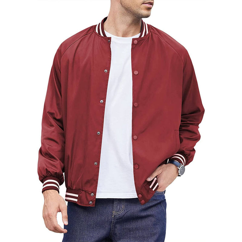 Men&rsquo;s Lightweight Varsity Bomber Jacket