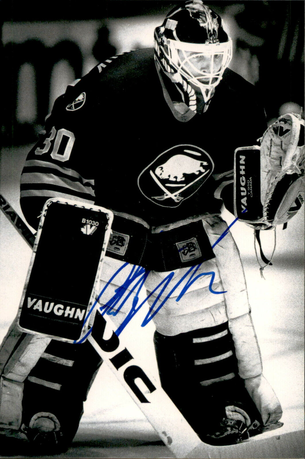 Clint Malarchuk SIGNED autographed 4x6 Photo Poster painting BUFFALO SABRES #4