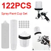 Paint Mixing Cup System 20 Ounce 600ml Kit Disposable 50 Cups and Lids System