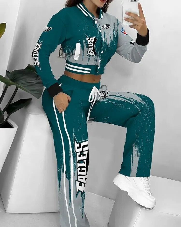 Philadelphia Eagles  3D Printed Varsity Jacket Set