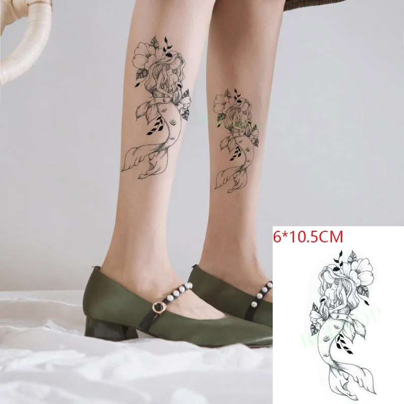 Waterproof Temporary Tattoo Sticker ins Butterfly black white sexy Body Art Flash Tatto Fake Tatoo for Women Men