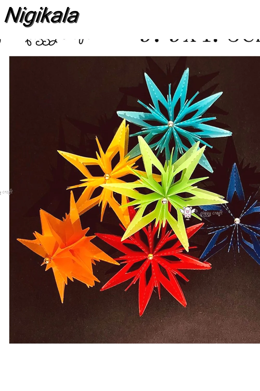 Nigikala Craft metal cutting dies cut die mold New 3D Folding flowers Scrapbook paper craft knife mould blade punch stencils dies