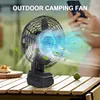 Air Circulator Fan Rechargeable Portable Camping Fan 2 Speed Settings for Car RV