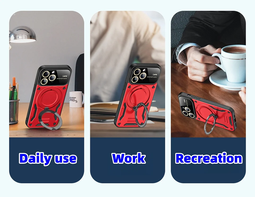 New Apple anti-fall large window stand mobile phone case