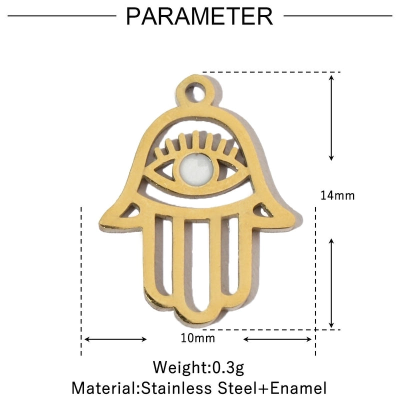 3 PCS/Package 12*17mm 17*14mm 19*14mm 304 Stainless Steel Water Droplets Jewelry Accessories Pendant