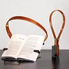 Leather Book Light Rechargeable touchless dimming 3 Colors, Magnetic Clip Anti-Blue Light Anti-Glare