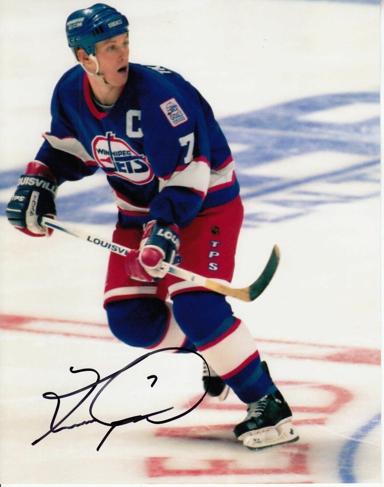 Keith Tkachuk #1 8x10 Signed w/ COA Winnipeg Jets 031719