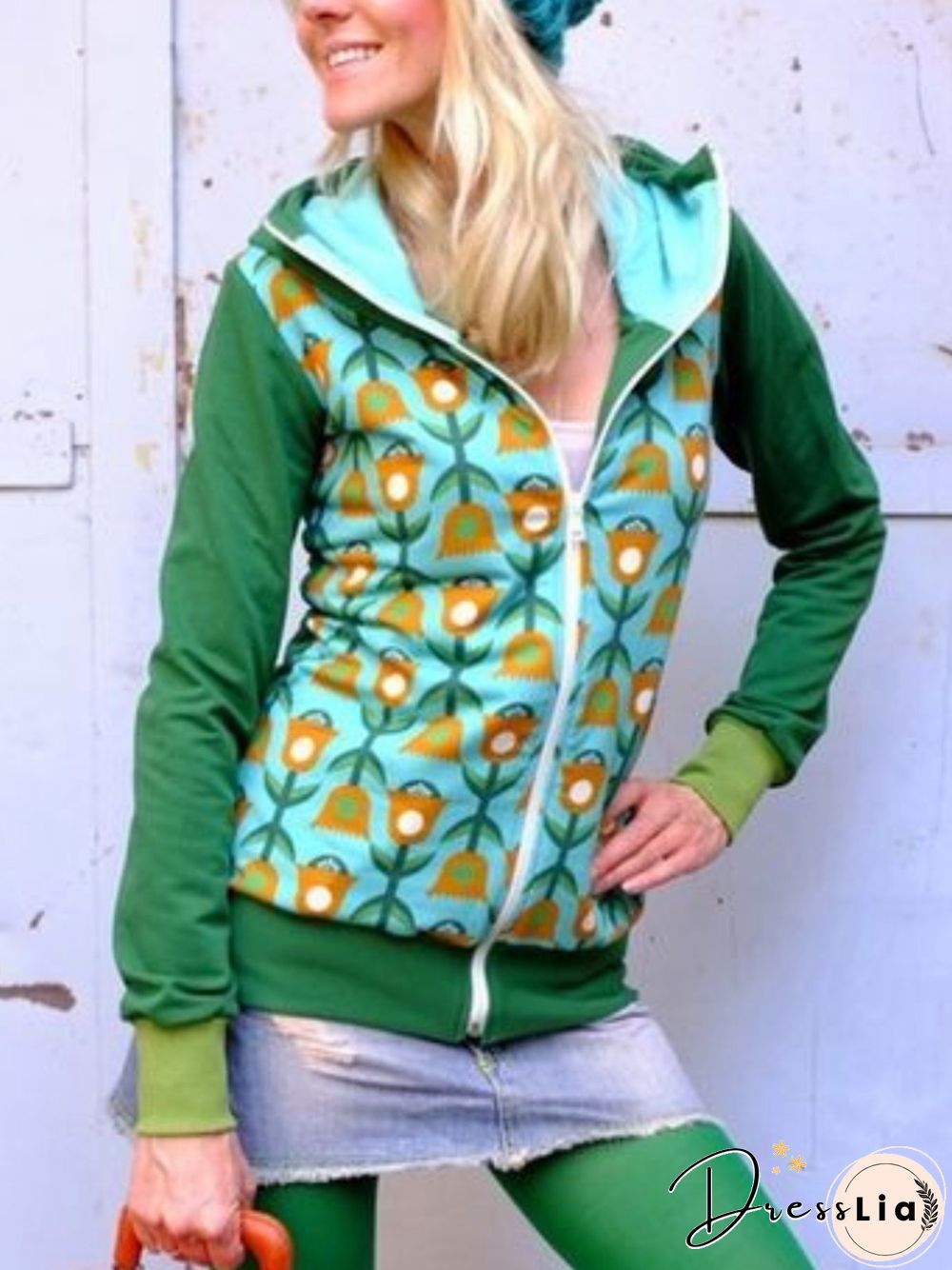 Casual Long Sleeve Plus Size Hoodie Outwear