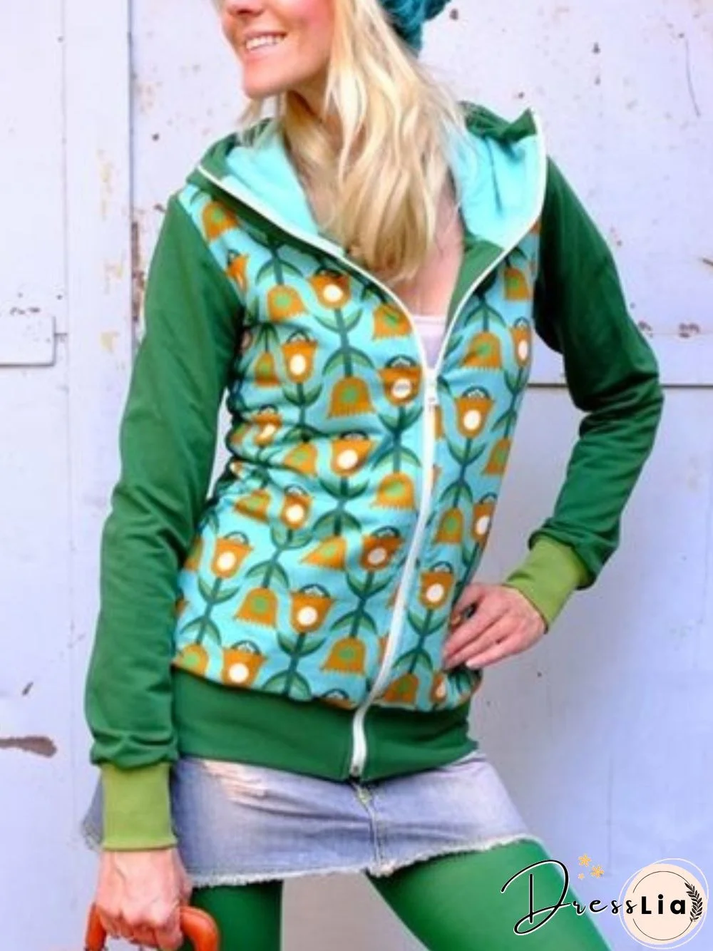 Casual Long Sleeve Plus Size Hoodie Outwear