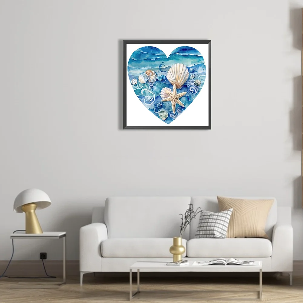 Diamond Painting - Full Round Drill - Love Starfish(Canvas|30*30cm)