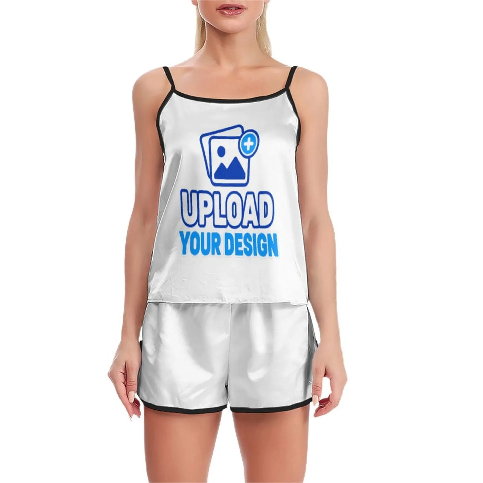 Custom Adjustable-Strap Camisole And Shorts Lounge Set product image 6