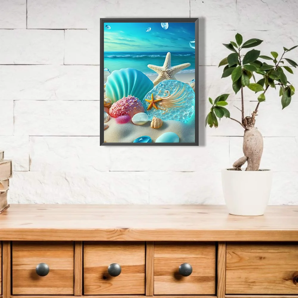 Diamond Painting - Full Round Drill - Beach(30*40cm)